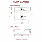 Kit Cuba Aq33 Volcano Com Torneira 1198 Metal Bege