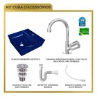 Kit Cuba Aq33 Volcano Com Torneira C50 E Válvula Abs Com Sifã