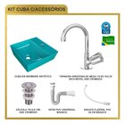 Kit Cuba Aq33 Volcano Com Torneira C50 E Válvula Abs Com Sifã