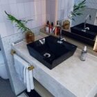 Kit Cuba Aq33 Volcano Com Torneira C50 E Válvula Abs Com Sifã