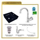 Kit Cuba Aq33 Volcano Com Torneira C50 E Válvula Abs Com Sifã