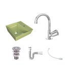 Kit Cuba Aq33 Volcano Com Torneira C50 E Válvula Abs Com Sifã