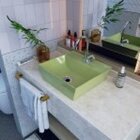 Kit Cuba Aq33 Volcano Com Torneira C50 E Válvula Abs Com Sifã