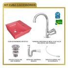 Kit Cuba Aq33 Volcano Com Torneira C50 E Válvula Abs Com Sifã