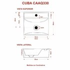 Kit Cuba Aq33 Volcano Com Torneira Luxo Amarelo