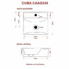 Kit Cuba Aq33 Volcano Com Torneira Luxo Cinza