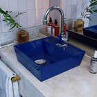 Kit Cuba Aq33 Volcano Com Torneira Luxo E Válvula Click Azul