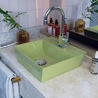 Kit Cuba Aq33 Volcano Com Torneira Luxo E Válvula Click Verde