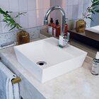 Kit Cuba Aq33 Volcano Com Torneira Luxo E Válvula Metal Bege