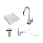 Kit Cuba Aq33 Volcano Com Torneira Luxo E Válvula Metal Com S