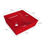 Kit Cuba Aq33 Volcano Com Torneira Luxo Vermelho