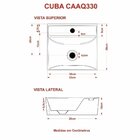 Kit Cuba Aq33 Volcano Com Torneira Luxo Vermelho