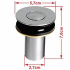 Kit Cuba Aq33 Volcano Com Válvula Botão Azul Escuro