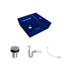 Kit Cuba Aq33 Volcano Com Válvula Botão E Sifão Com Flexível