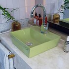 Kit Cuba Aq33 Volcano Com Válvula Botão E Sifão Com Flexível