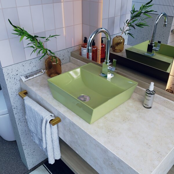 Kit Cuba Aq33 Volcano Com Válvula Botão Verde Acqua