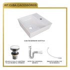 Kit Cuba Aq33 Volcano Com Válvula Click E Sifão E Flexível Br