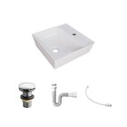 Kit Cuba Aq33 Volcano Com Válvula Click E Sifão E Flexível Br