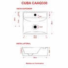 Kit Cuba Aq33 Volcano Com Válvula Click Rosa