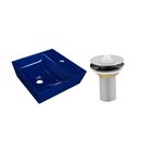 Kit Cuba Aq33 Volcano Com Válvula Metal Azul Escuro