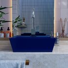 Kit Cuba Aq33 Volcano Com Válvula Metal Azul Escuro