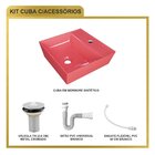 Kit Cuba Aq33 Volcano Com Válvula Metal E Sifão Com Flexível