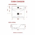 Kit Cuba Aq33 Volcano Com Válvula Metal Rosa