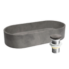 Kit Cuba Banheiro Concreto  60cm Francs Cemento + Válvula