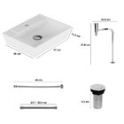 Kit Cuba Completa 5 Peças Novara Japi Branco