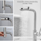 Kit Cuba Completa Com Torneira Gourmet Extensível Aço Inox