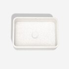 Kit Cuba Concreto Apoio 40cm Moran Granilite Polar + Válvula