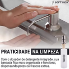 Kit Cuba Cozinha Cozinha Pia Inox 50x40cm Escovada Luxo Compl