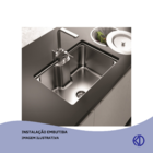 Kit Cuba Cozinha Gourmet 50x40cm Aço Inox 304 Com Acessórios