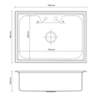 Kit Cuba Cozinha Gourmet 50x40cm Aço Inox 304 Com Acessórios