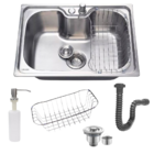 Kit Cuba Cozinha Gourmet 60x42cm Aço Inox 304 Com Acessórios