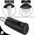 Kit Cuba Cozinha Gourmet Quadrada 44x44 Inox 304 Escovada Com