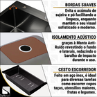 Kit Cuba Cozinha Gourmet Quadrada 60x45 Inox 304 Black Comple