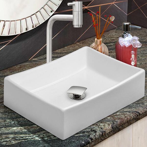 Kit Cuba Dalla Sobrepor Com Torneira Inox E Valvula Click