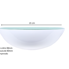 Kit Cuba De Apoio 35cm Branco + Torneira Absolute Cromada + V