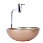 Kit Cuba De Apoio 35cm Dourado + Torneira Link + Válvula Click