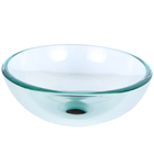 Kit Cuba De Apoio 35cm Incolor + Torneira Link Preta + Válvul