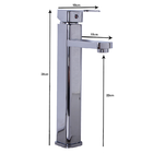 Kit Cuba De Apoio 35cm Vermelho + Torneira Absolute Cromada +