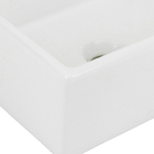 Kit Cuba de Apoio Branca + Torneira + Sifão + Flexível e Valvúla 15,5x41x41cm Q1 Celite