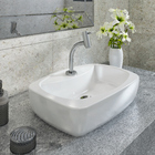 Kit Cuba De Apoio Branca + Torneira + Sifão + Flexível e Valvúla 12,5x50x36cm Thema Incepa