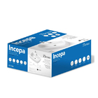 Kit Cuba De Apoio Branca + Torneira + Sifão + Flexível e Valvúla 12,5x50x50cm Thema Incepa