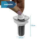 Kit Cuba de Apoio Com Torneira Bica Móvel 1/4 Volta E Válvula