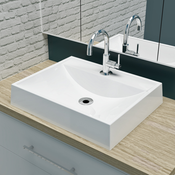 Kit Cuba De Apoio Marmorite Coral Torneira Lagune Cromada E V