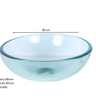 Kit Cuba De Banheiro 30cm + Torneira Link Preta + Válvula Cli