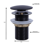 Kit Cuba De Banheiro 30cm  Preto + Toneira Cascata Metal Pret