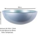 Kit Cuba De Banheiro 30cm Prata + Torneira Link Preta + Válvu